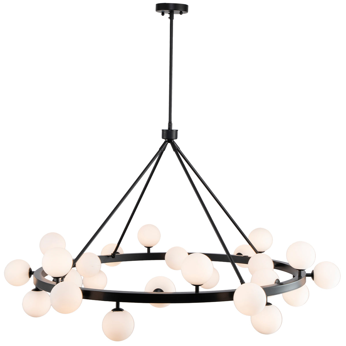 Bucolic Small Chandelier, Black