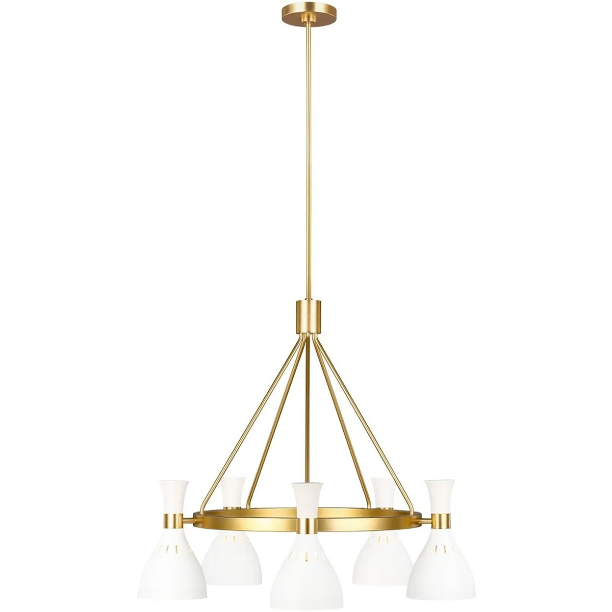 Noelle Matte White Chandelier