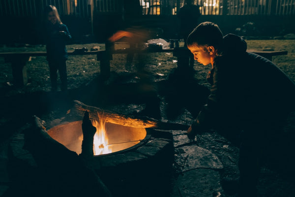 Boy Camping