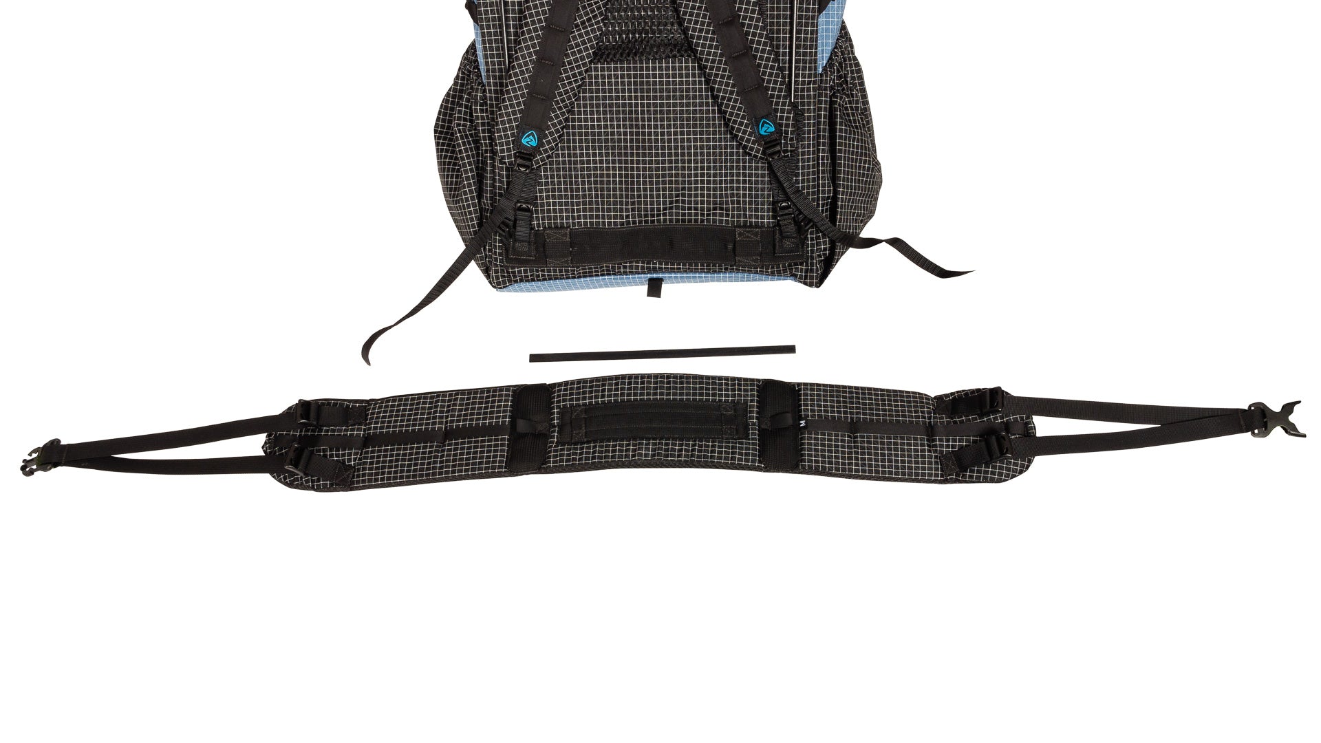 backpack with removable hip belt