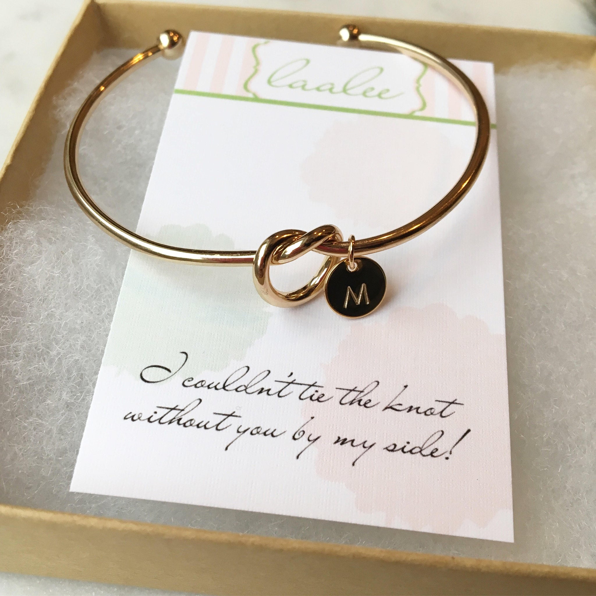 Tie The Knot Gift Gold Knot Bangle Love Knot Bracelet Silver Knot B Laalee Designs