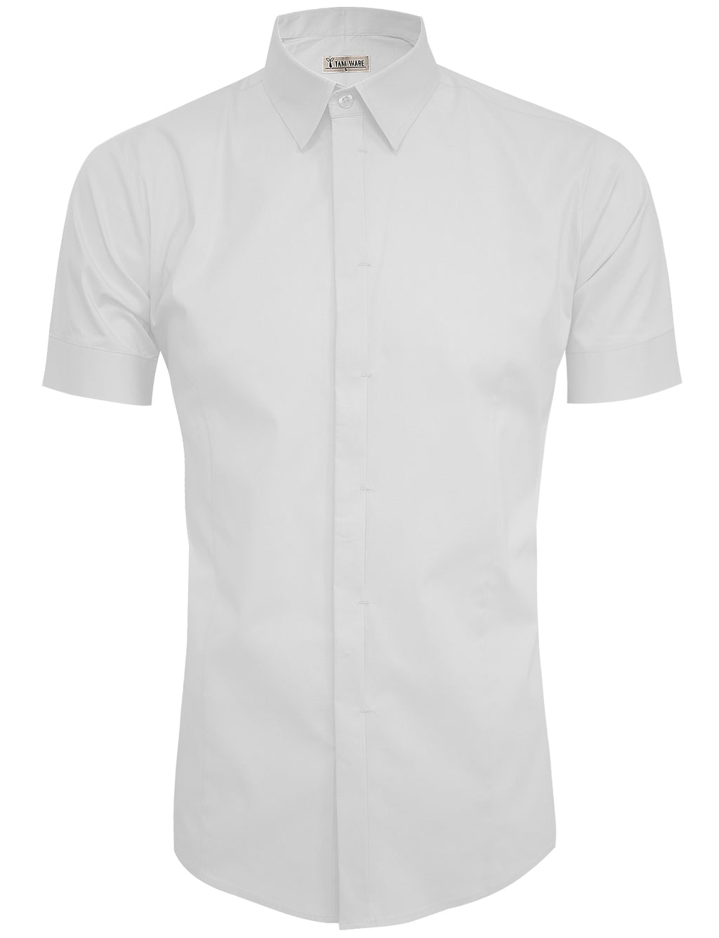 white dress shirt hidden buttons