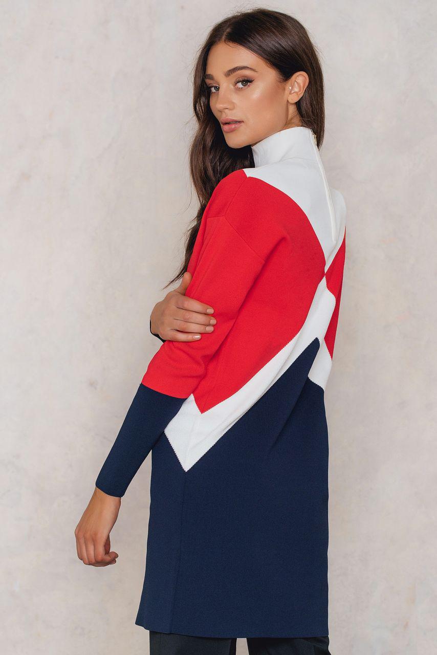 red white and blue tommy hilfiger dress