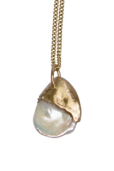 14kt Gold Dipped Fresh Water Pearl 