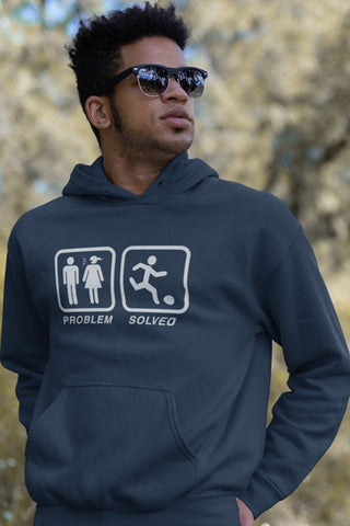 Problem Solved Football Hoodie