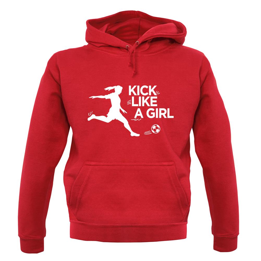 kick like a girl hoodie