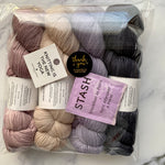 Psychic Turbulence, Who Ya Gonna Shawl? MKAL,with FREE SHIPPING to US, Quartet in Aussie Extra Fine Fingering + 2 stitch markers and locking marker