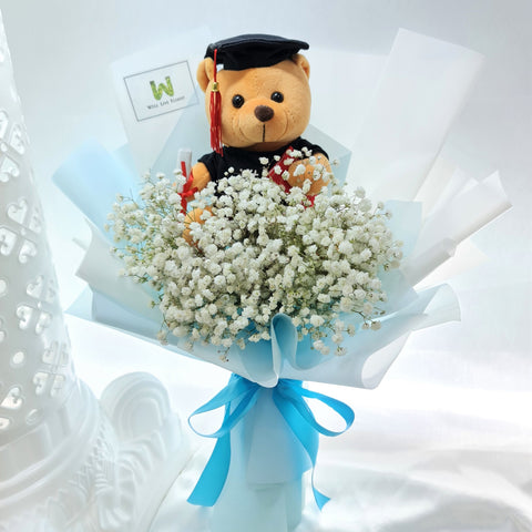 Graduation bouquet, graduation flower, baby breath graduation bouquet