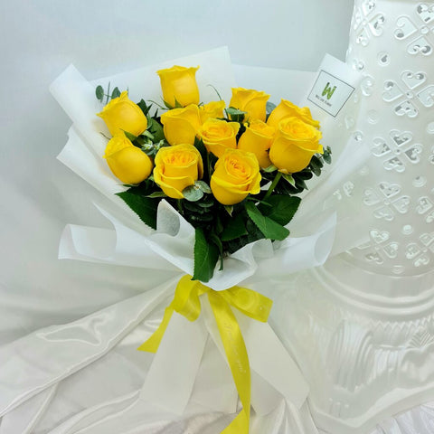 Yellow rose bouquet, yellow rose, roses, flower delivery singapore