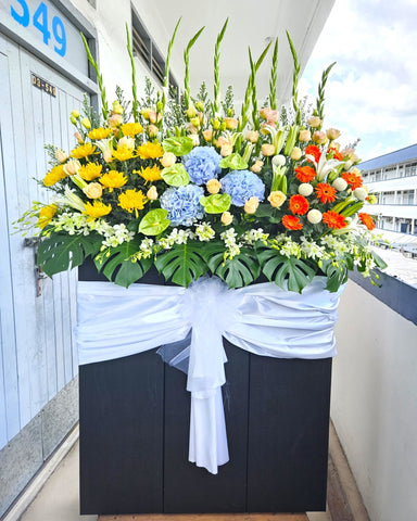 Condolence Flowers Stand - Flower Delivery Singapore - Well Live Florist