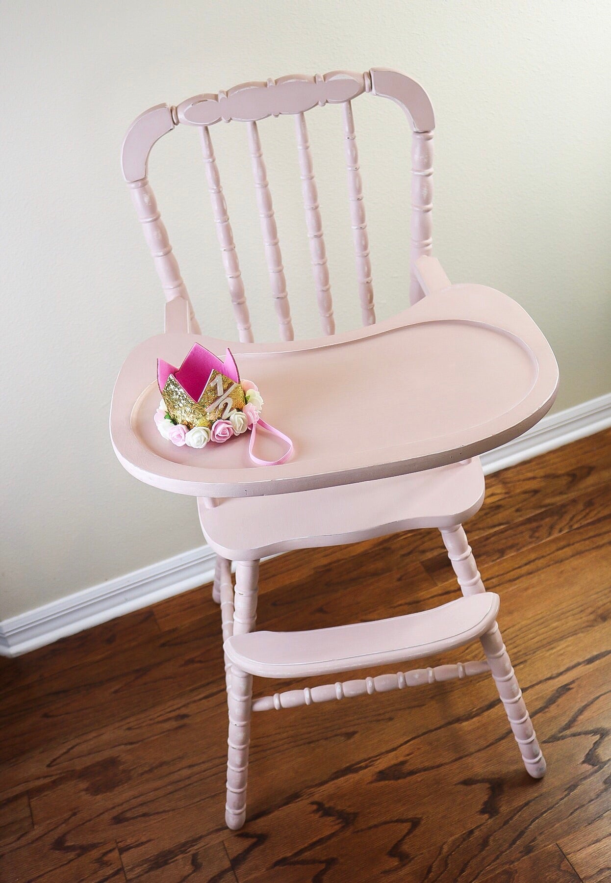 wooden high chair