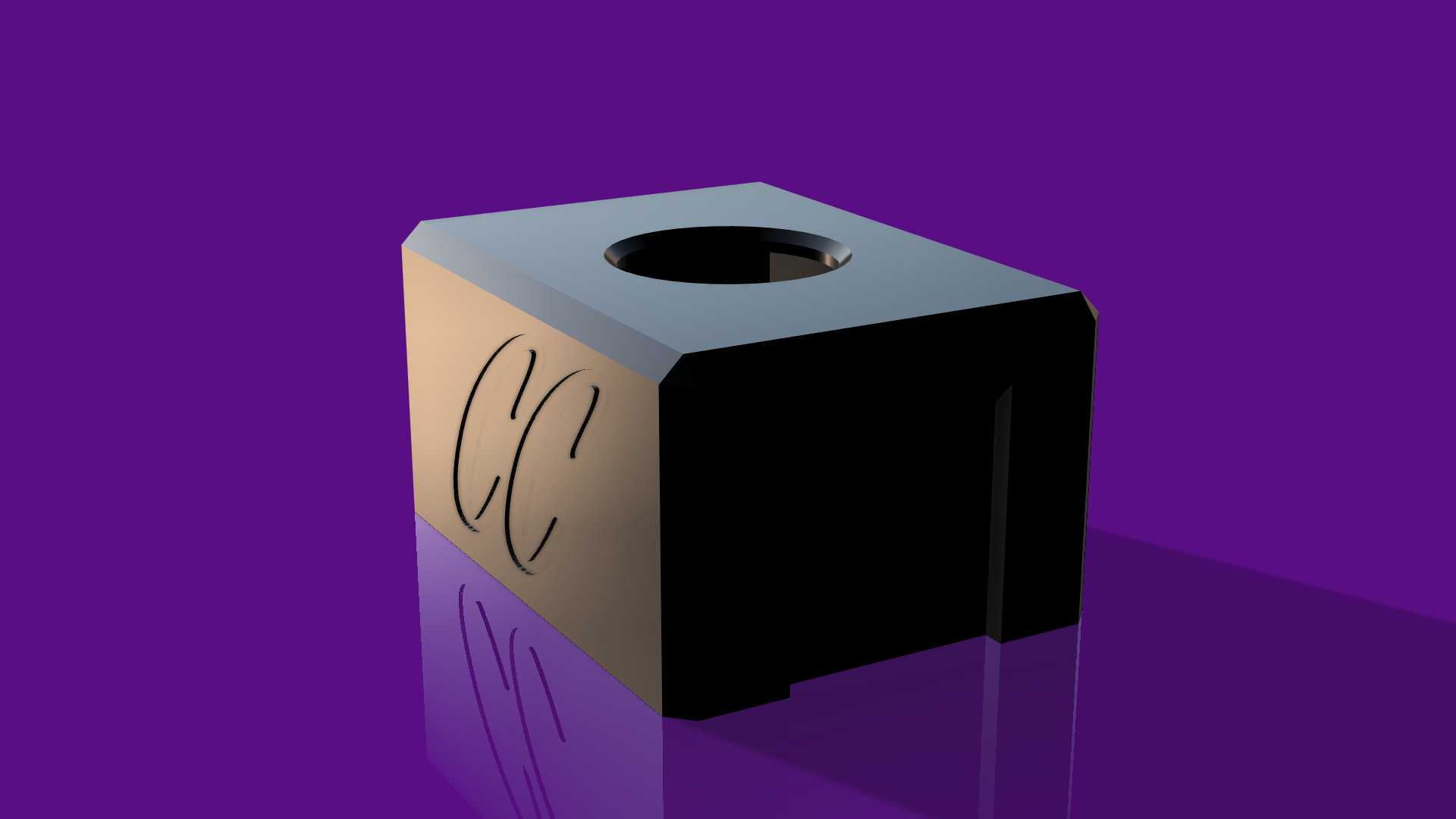 Custom CC Engraved "AURA" (Atty Stand) (3D Printed) (1 left)