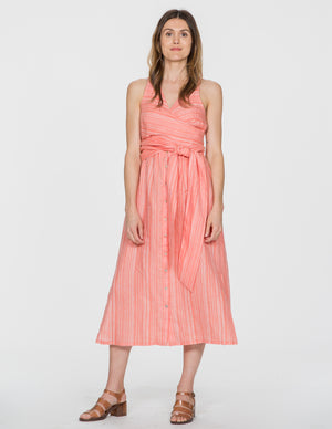 Coral Wrap Dress Hotsell, 56% OFF ...