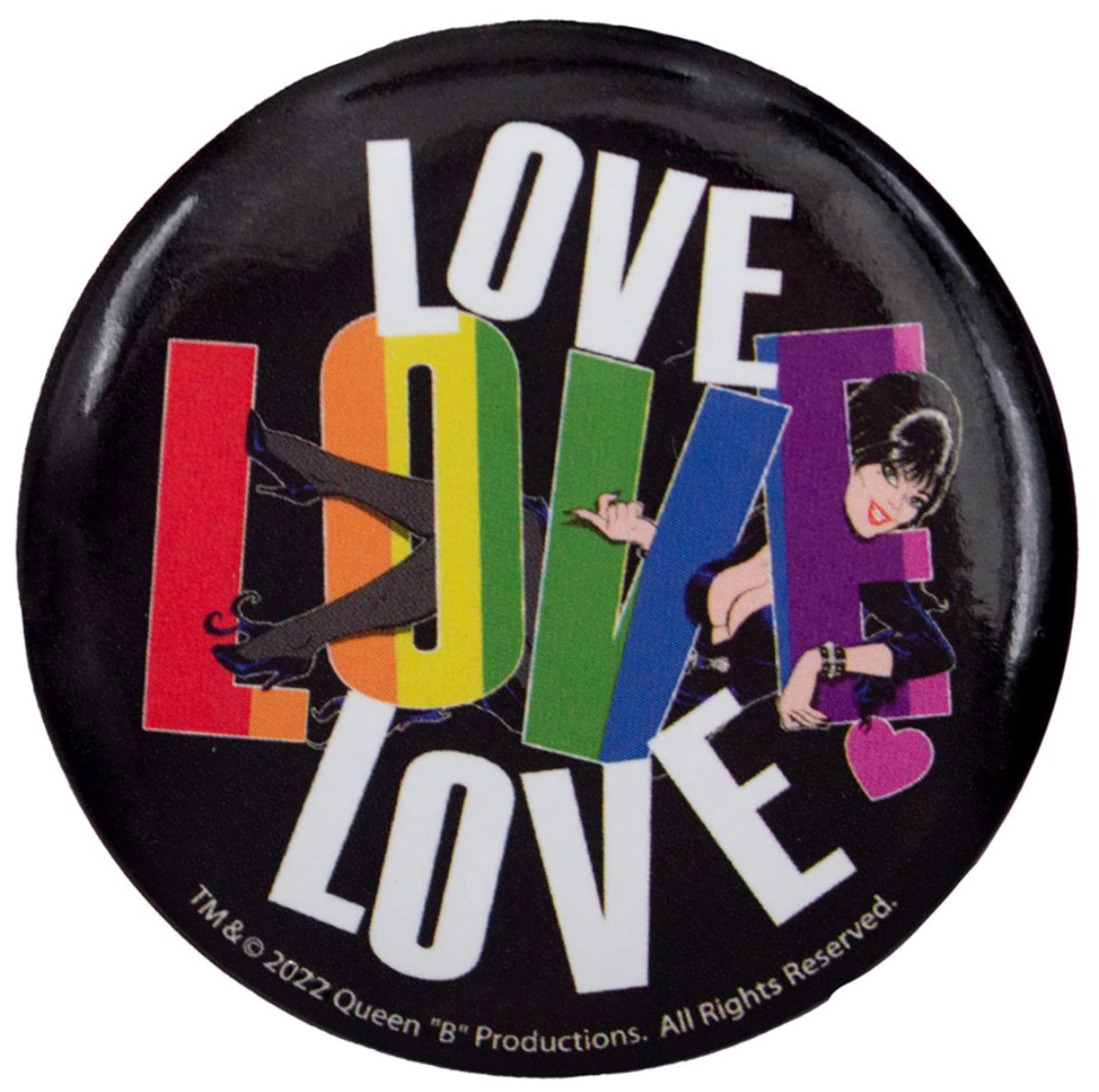 A large love button