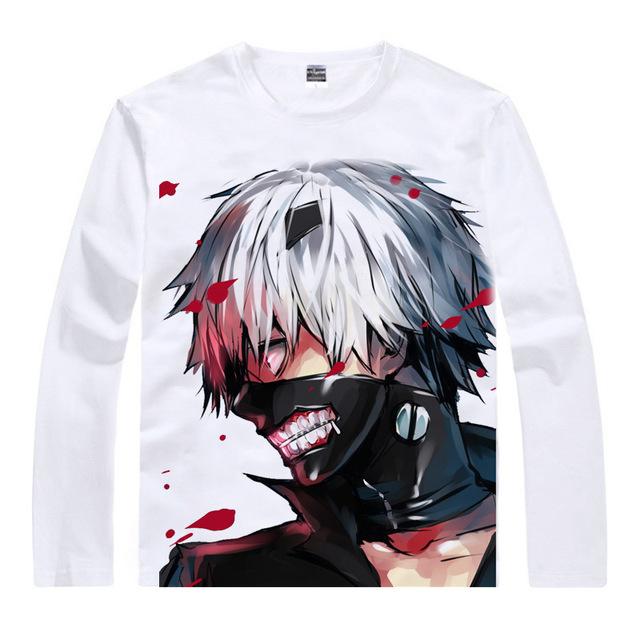 Tokyo Ghoul Long Sleeve Shirt 東京喰種 Kaneki Profile