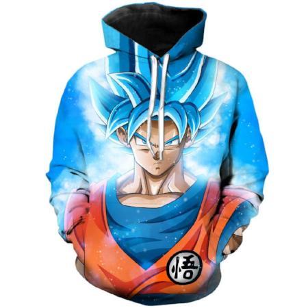 goku super saiyan blue hoodie