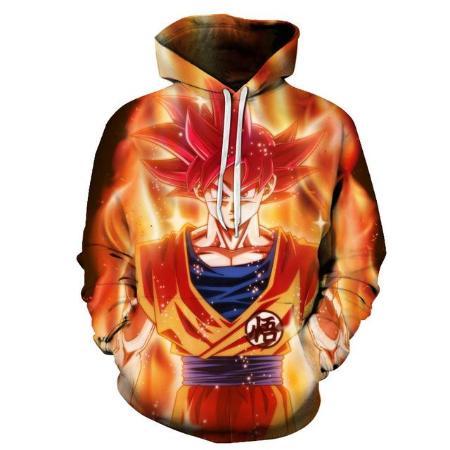 dragon ball hoodie orange