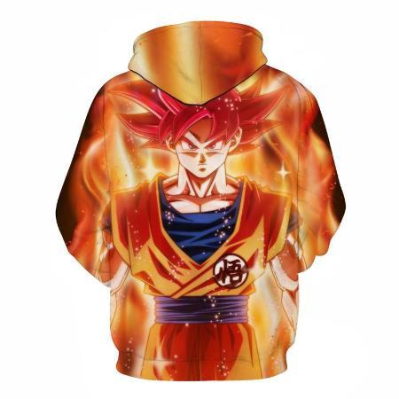 orange goku hoodie