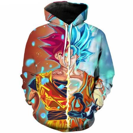 goku super saiyan blue hoodie