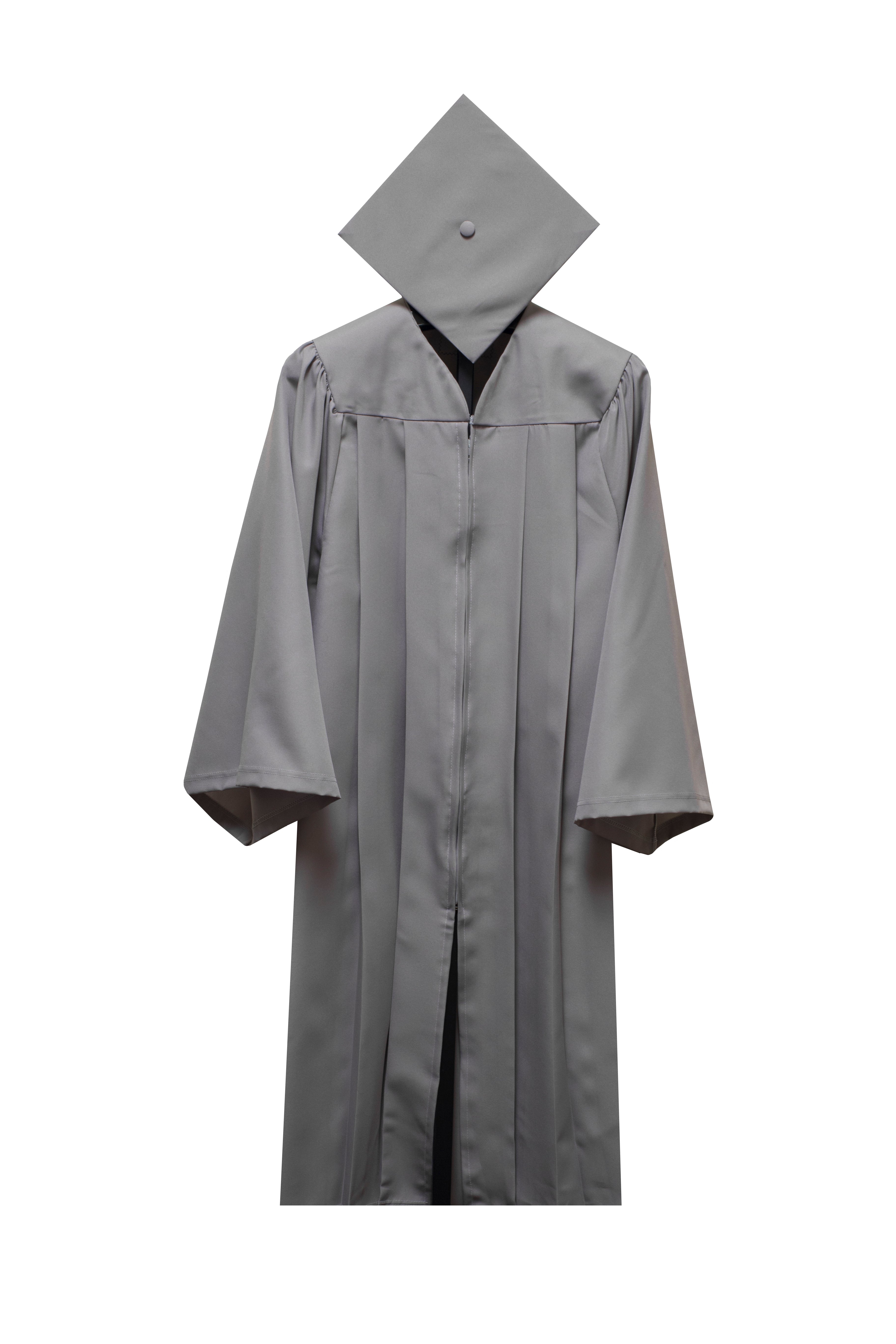 gray graduation dress