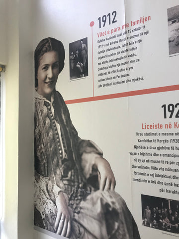 Photo of Sabiha Kasimati inside the museum
