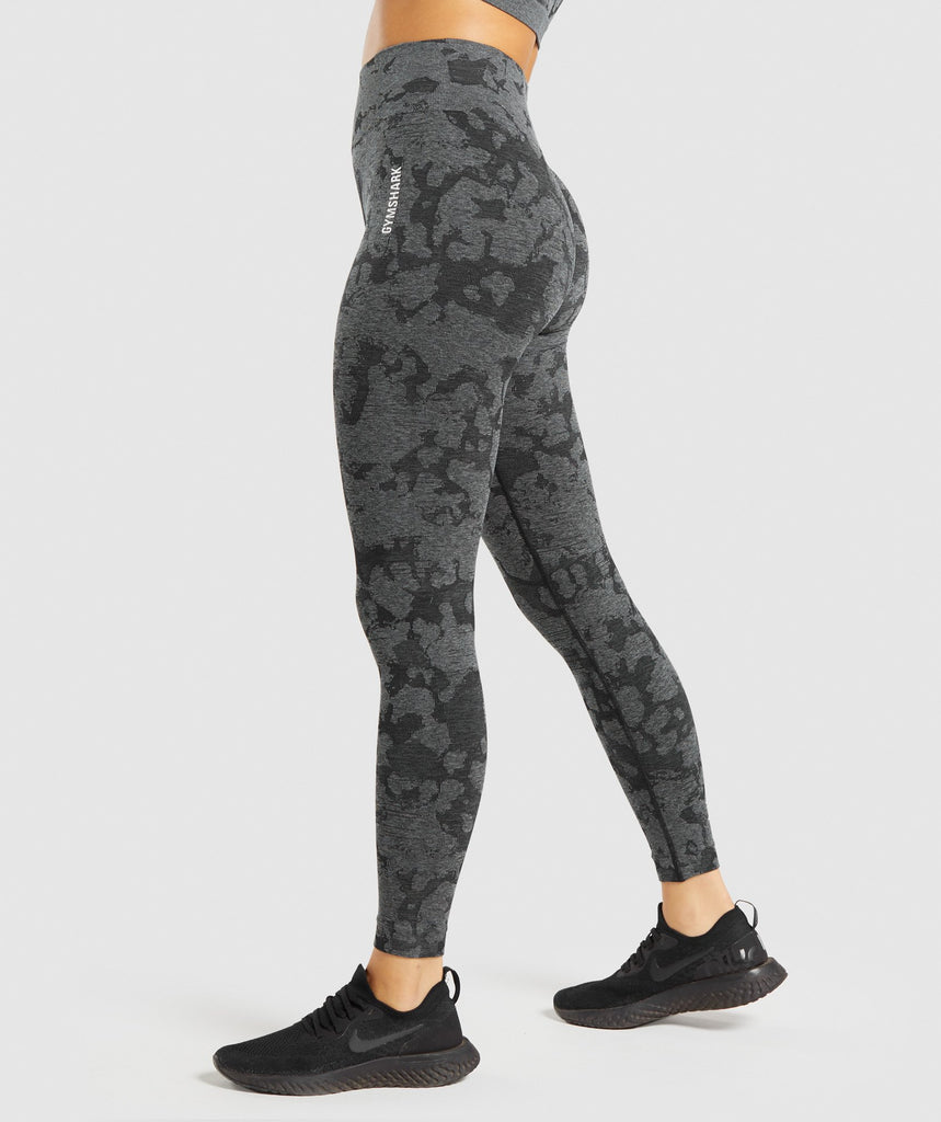 Gymshark Adapt Camo Seamless Leggings - Black | Gymshark