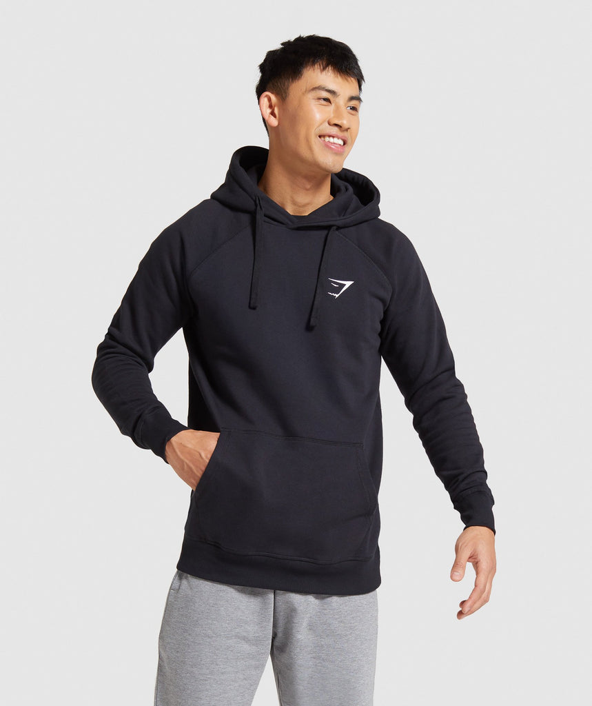 Gymshark Crest Hoodie - Black | Gymshark