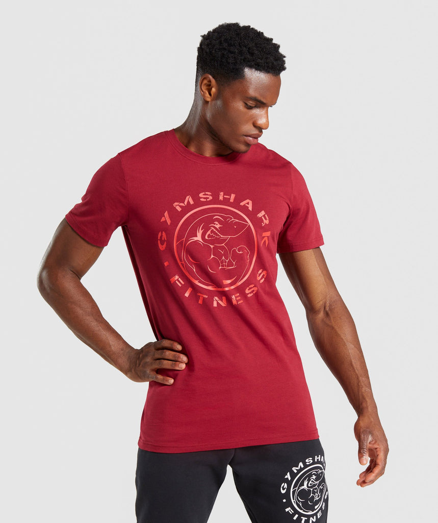 Gymshark Legacy T-Shirt - Burgundy | Gymshark