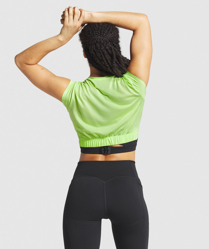 Gymshark Speed Crop Top - Lime | Gymshark