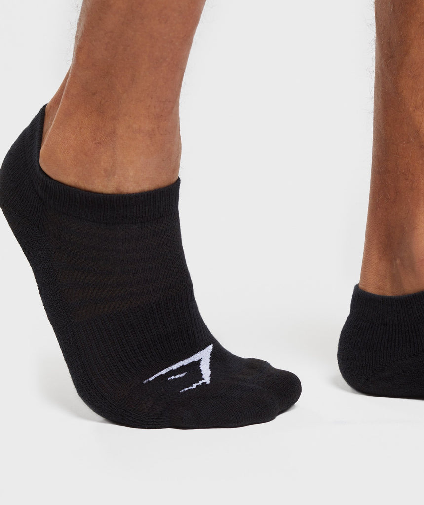 Gymshark Trainer Socks (3Pk) - Black | Gymshark