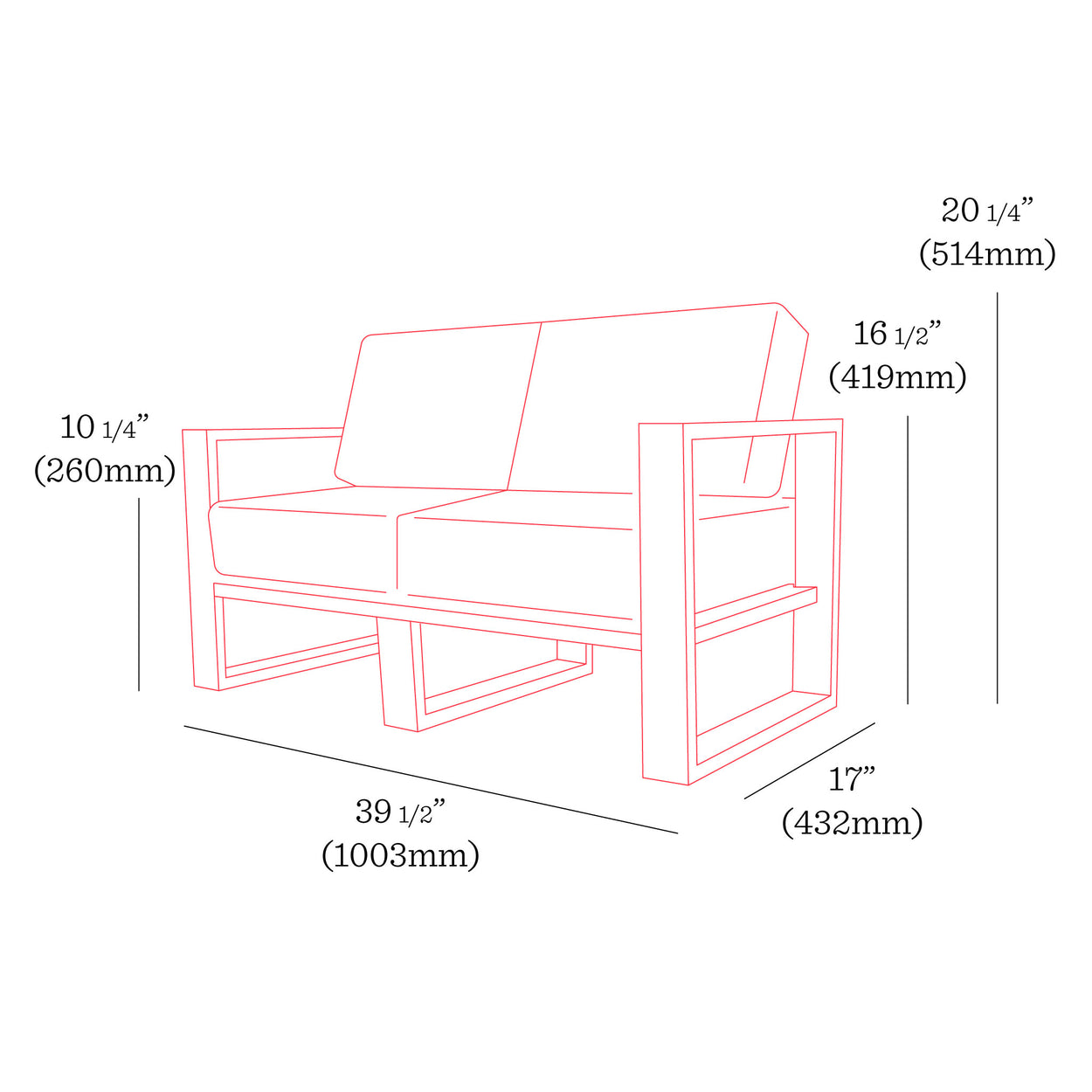 2 seater kids sofa