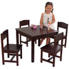 KidKraft Farmhouse Table and 4 Chair Set Espresso