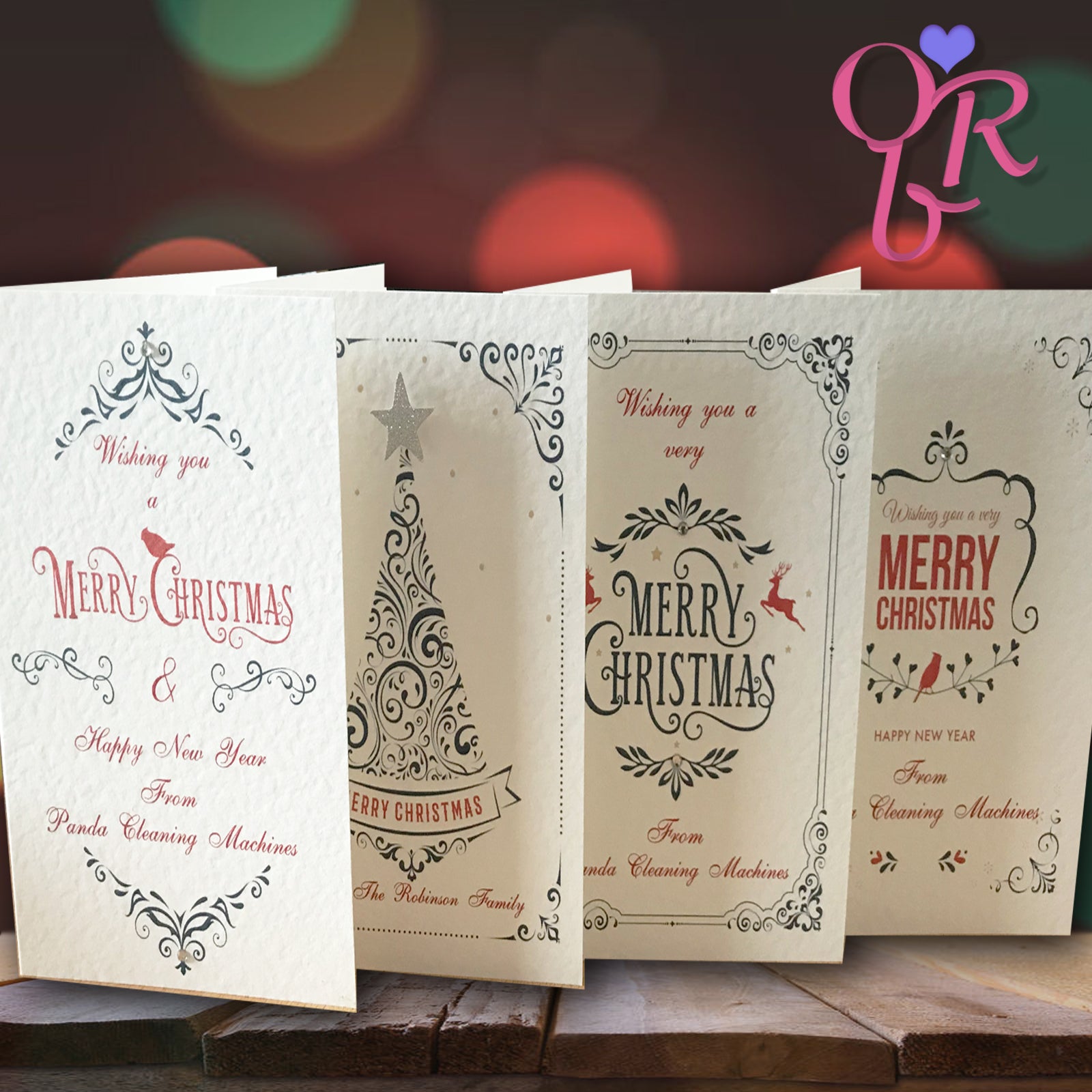 Deluxe Personalised Christmas Cards – Occasions by Rebecca Ltd