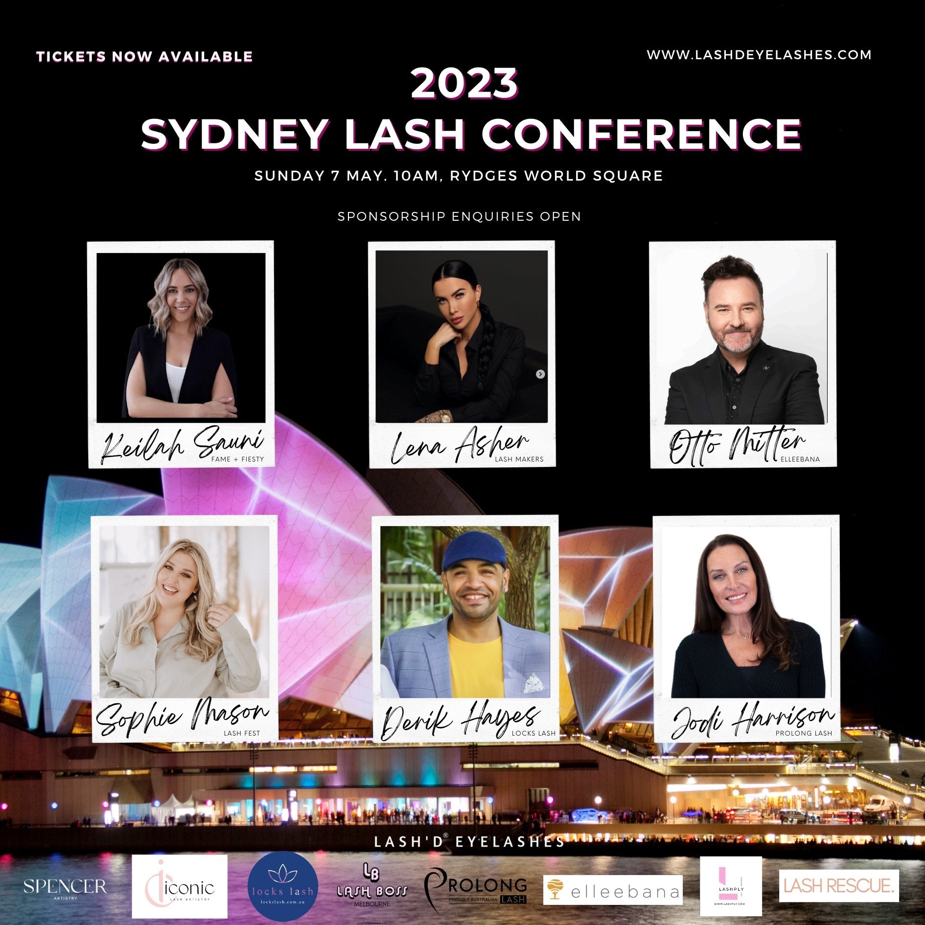 2023 Sydney Lash Conference May 7 2023 Lash'd Eyelashes Reviews