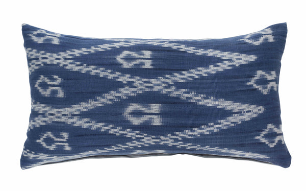 Ombak - Traditional Hand Woven Indigo Ikat Cushion