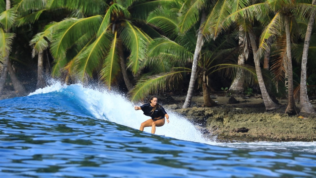 Surfing perfect waves in Bali