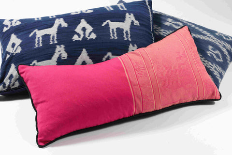 Ikat Bolster Cushions from Bali