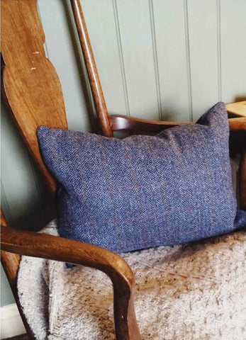 Herringbone Harris Tweed Cushion