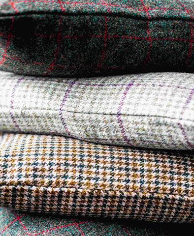 Stacked Harris Tweed Cushions