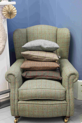 Stacked Harris Tweed in a Sofa