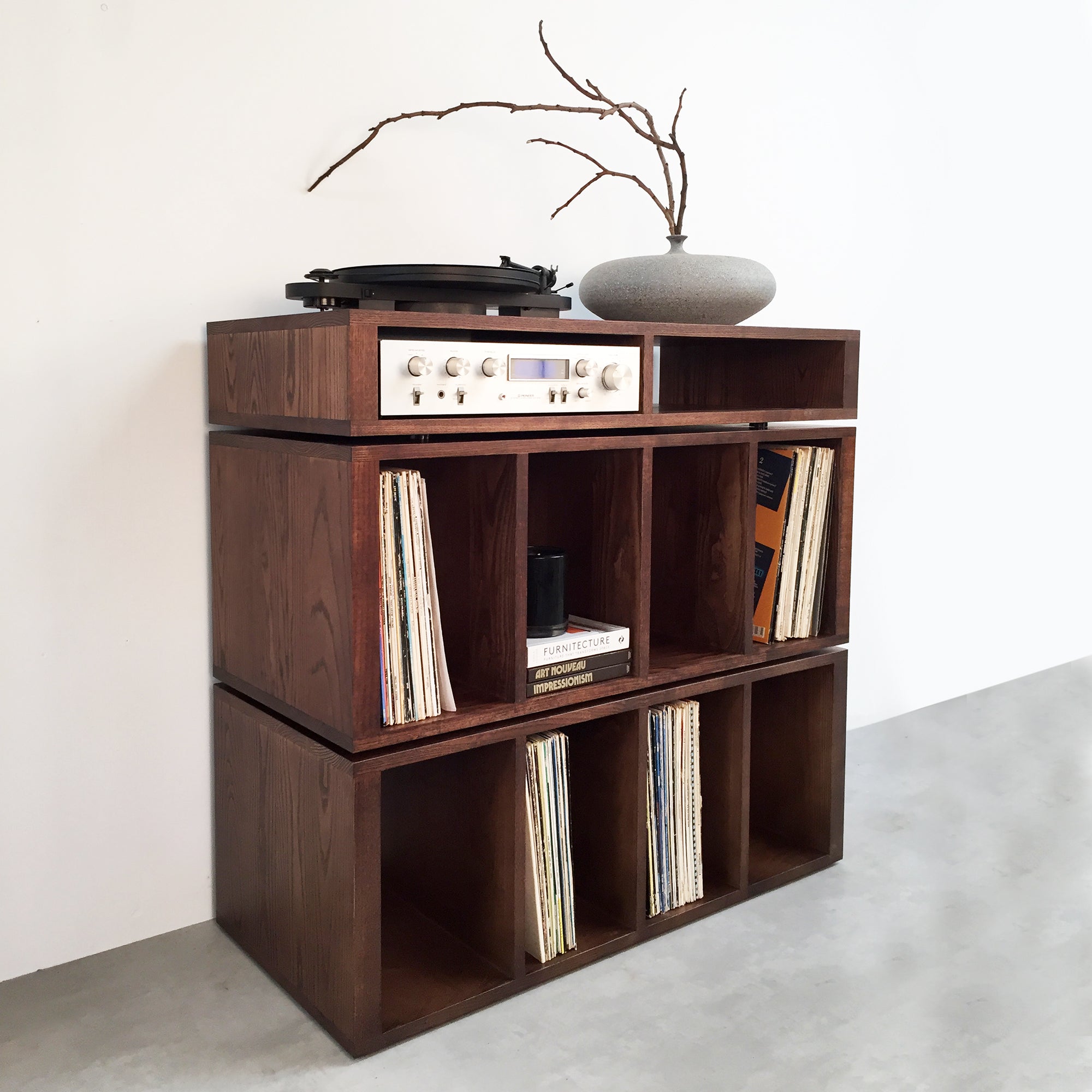 Stanton Vinyl Storage cabinet on Square Legs