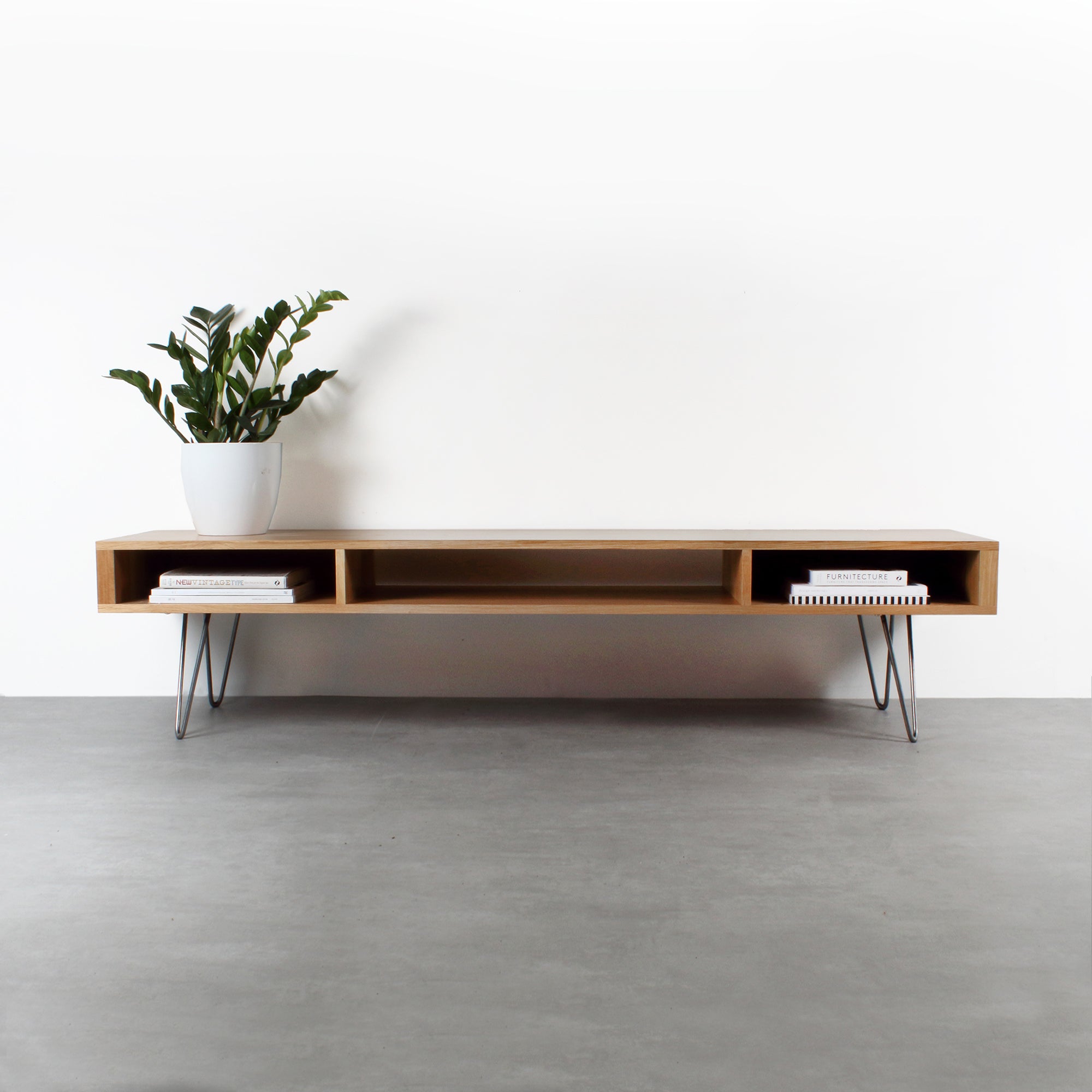 Extra Wide Console Table, Minimalist Desk or Entryway Table, Dark Ash Solid  Wood on Square Frame Legs. marston Desk 