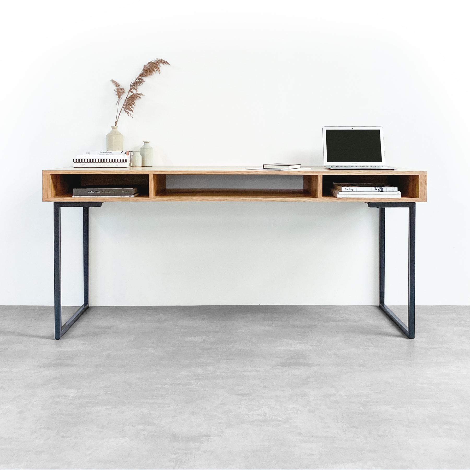 Extra wide oak desk