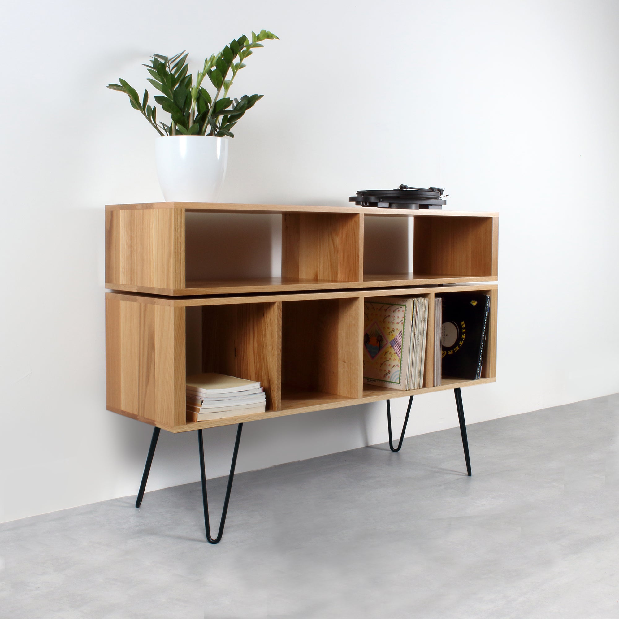 Hairpin Leg TV Unit With Storage, Ouseburn TV Stand