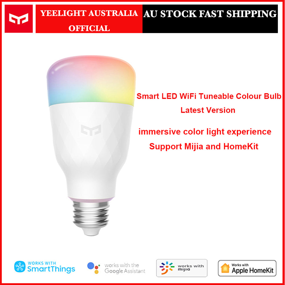 Yeelight Smart LED Color RGB Light Bulb Wi-Fi Tunable Dimmable E26 E27 - Latest Living