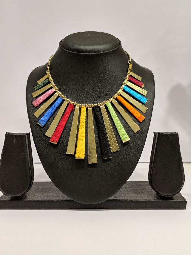 image for Fashion Costume Imitation Artificial Jewellery Multi Color Necklace for Women Girls