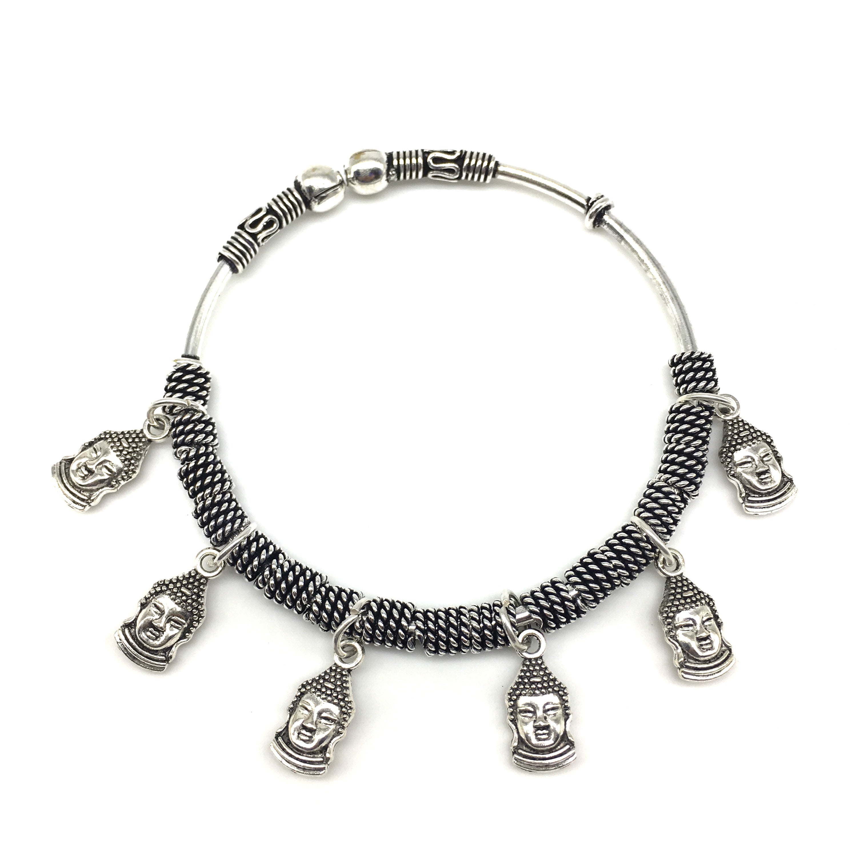 Buddha to buddha  Mens jewelry bracelet Mens bracelet silver Bracelets  for men