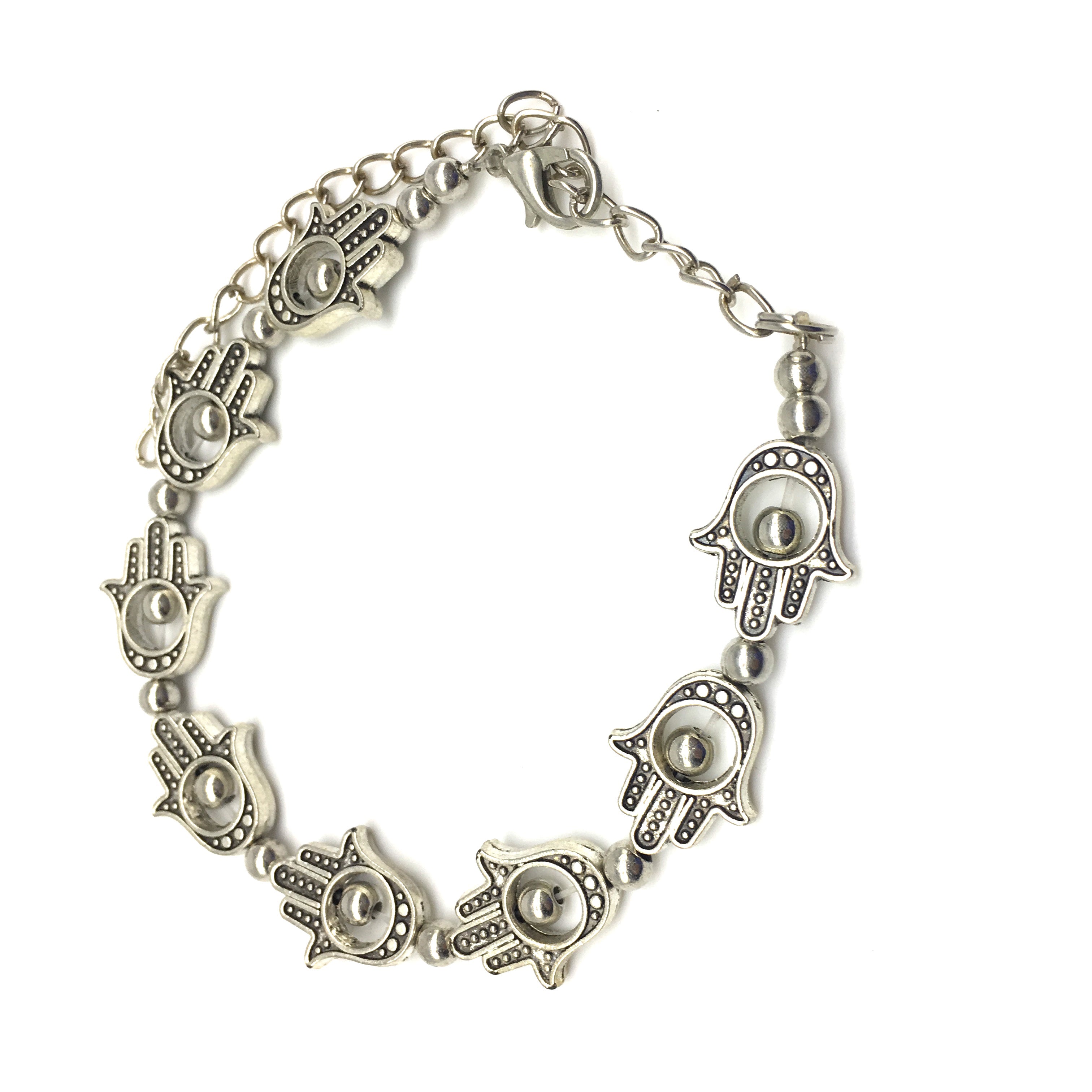 Sterling Silver Hamsa Bracelet  Audreys Museum Store