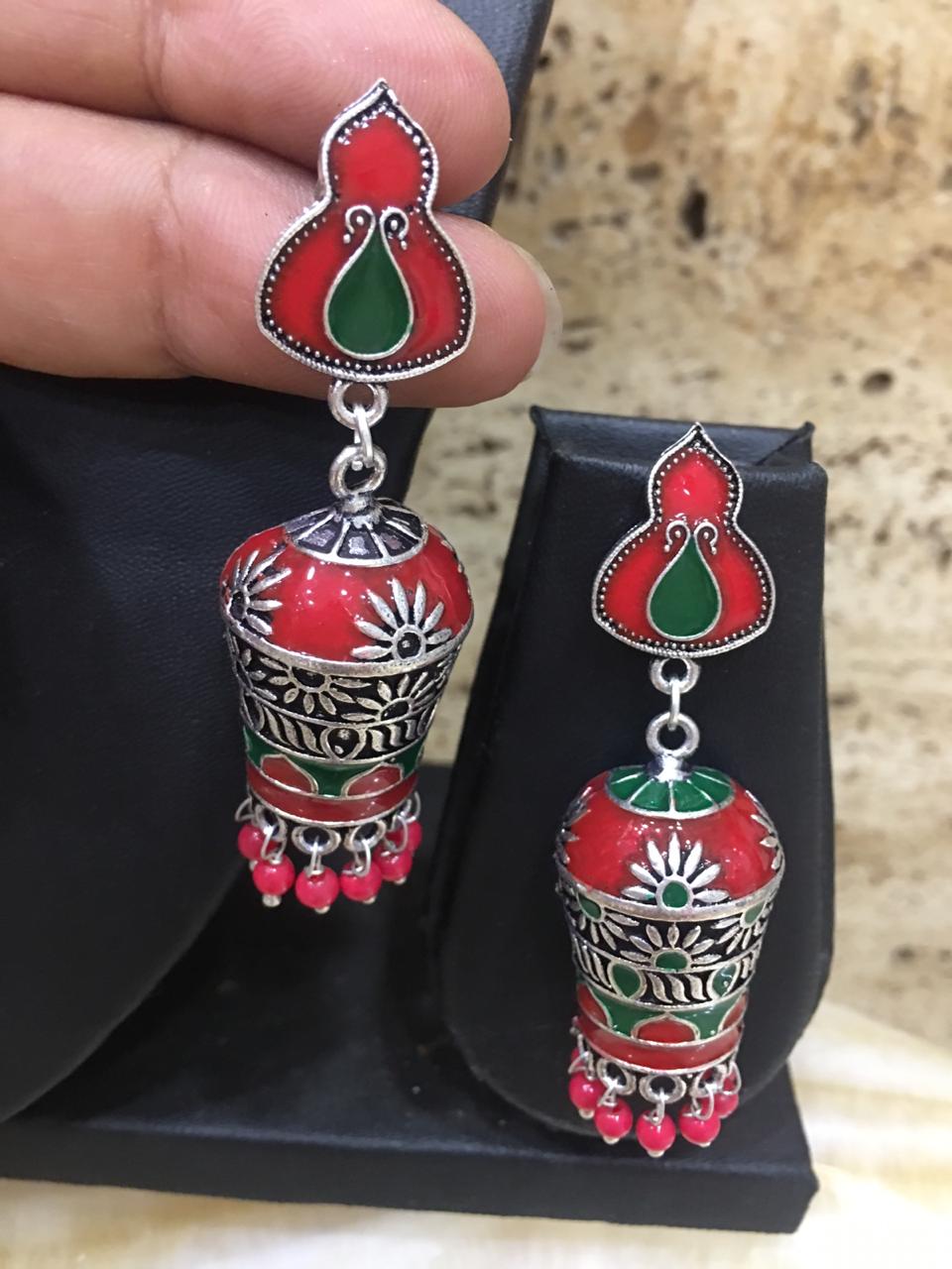 image for Beautiful New Style Silver Plated Jhumki