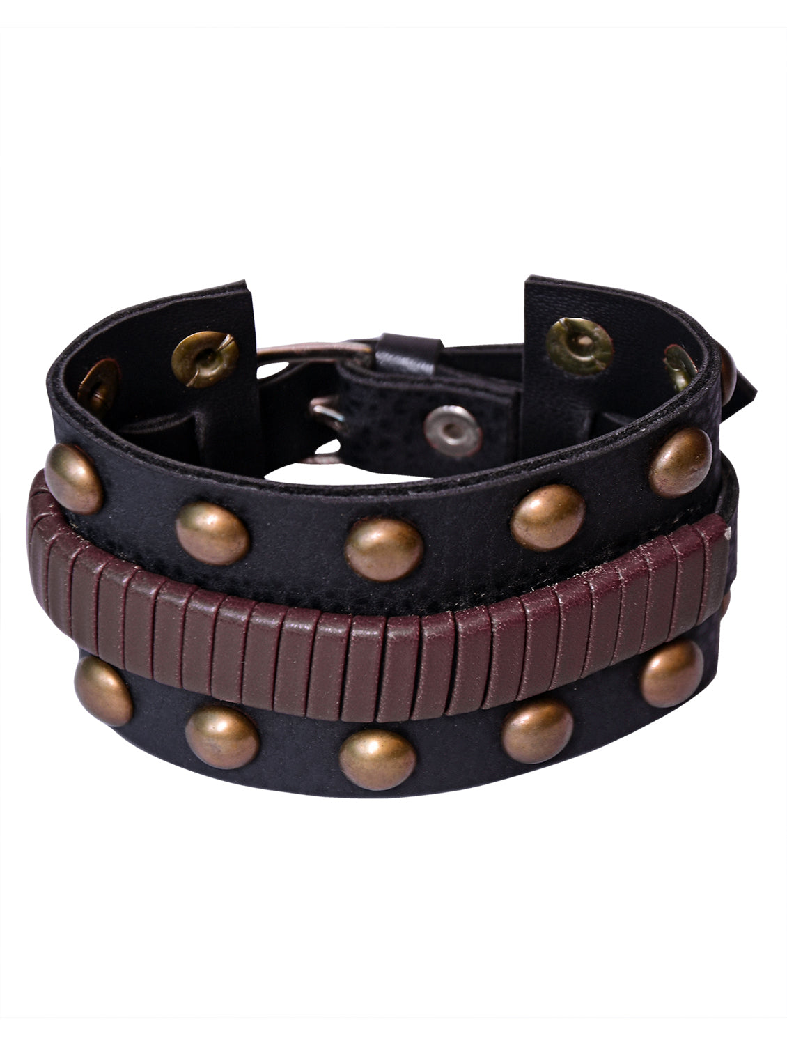 image for Trendy Designs Faux Leather Wrist Band Bracelet